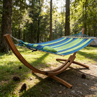 Hamac d'extérieur portable pour jardin et camping, lit de hamac pour 2 personnes adultes