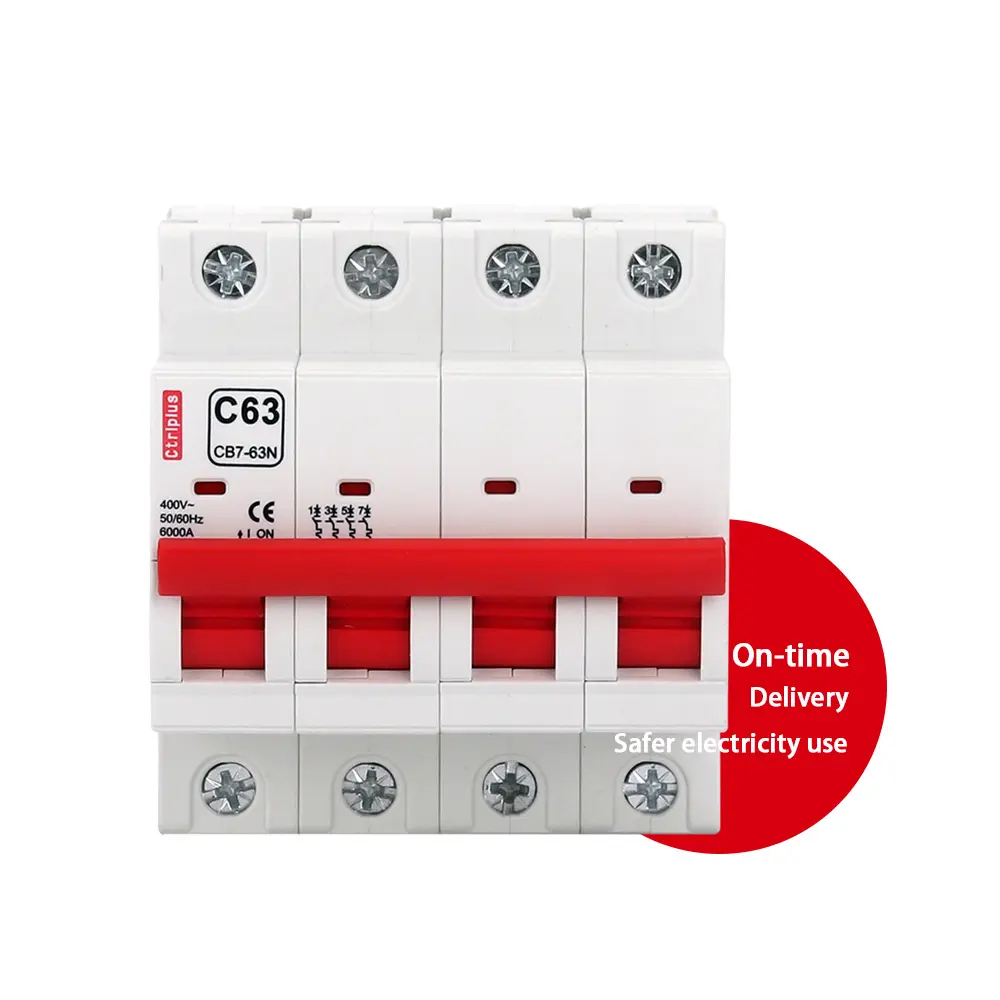 CB7-63N Stable quality din rail automatic bangladesh electrical mini mcb channel c6 c10 1p 30a 16a auxiliary