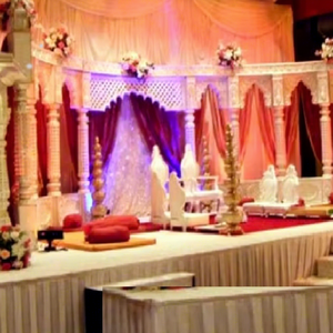 Conjunto de escenario para bodas estilo Castillo Real Rajasthani, paneles de templo nuevos para decoración de escenario de recepción, telón de fondo perfecto para fiestas - Product Image 1