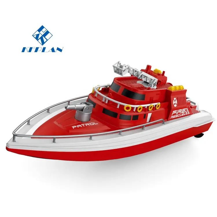 Factory New TKKJ Skytech H160 1/28 2.4G Dual Motor High Speed Remote Control Boat RC Fire Rescue Patrol Model Ship For Gifts