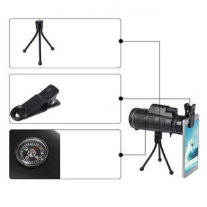 Telescopio Monocular portátil BAK4, Monocular de mano 40x60, pantalla de fotografía con trípode, Clip para teléfono - Product Image 3