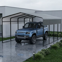 Abri de voiture portable robuste en métal 12x20 pieds, toit en acier galvanisé, abri extérieur pour voiture, auvent de garage, fournisseur en gros