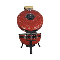 Kimstone 2025 nouveau Type en forme de citrouille chaude 12 "charbon de bois Table en céramique barbecue fumeur pour arrière-cour