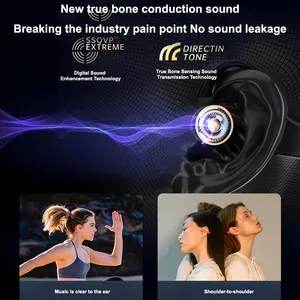 KINGLUCKY X7 Wholesale Call Recording Neckband Bluetooth Headphones Bone Conduction Headphones Bluetooth Wireless
