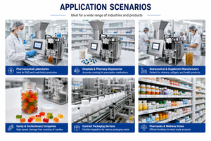 Mini desktop tablet Counting <b>Machine</b> for gummy <b>candy</b> <b>machine</b> in bottles High Accuracy Digital PLC Control Lab Equipment - Product Image 4