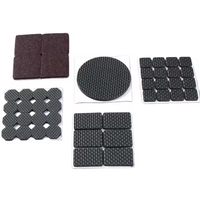 Tampon de protection auto-adhésif noir découpé personnalisé personnalisé en forme de cercle pour plancher en feutre Tampon rond en feutre EVA pour meubles