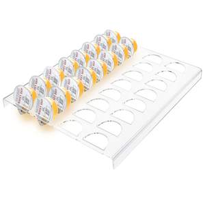 Support pour capsules de café <span class=keywords><strong>Nespresso</strong></span> Boîte de rangement en acrylique transparent pour 40 dosettes, bonbons et sachets de thé, distributeur de comptoir - Product Image 3