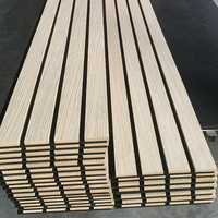 Décoration intérieure moderne 3D pour la maison, panneaux acoustiques en bois naturel MDF insonorisants, lattes décoratives pour murs