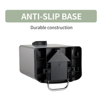 Nouveau design 6L, 12L, 20L, 30L, 40L Poubelle rectangulaire colorée en acier inoxydable pour toilettes et bureau
