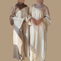 Abaya Kimono d'été en crêpe haut de gamme personnalisée, style ouvert, pour femmes musulmanes de Dubaï, vêtement islamique, cardigan basique, vente en gros