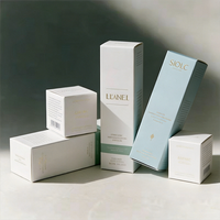 Boîtes en papier écologiques de luxe pour cosmétiques, soins de la peau, rouge à lèvres, dentifrice, avec impression de logo personnalisé, pliables et à fermeture à rabat