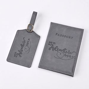 Set de Lujo: Funda Premium de PU para Pasaporte, Etiqueta de Equipaje y Cartera para Viajes, Colores Sólidos, Regalo Ideal para Viajeros - Product Image 3