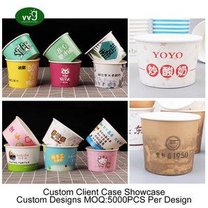 VVG OEM ODM Bicchieri di Carta Monouso per Yogurt e Dessert a Forma di Animale 3OZ 5OZ 8OZ, Personalizzabili per Gelato, Negozi, Caffè, Feste e <span class=keywords><strong>Asporto</strong></span> - Product Image 5