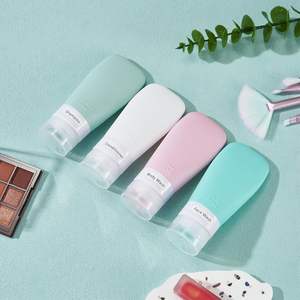 Kit de voyage en silicone souple approuvé, accessoires de voyage écologiques, flacons vides pour shampooing et articles de toilette, coffret cadeau - Product Image 4