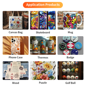 2025 più recente Rainbow Nano 9 A1 UV stampante a getto d'inchiostro colore Flatbed per vestiti in PVC custodie per telefono rotative stampa di etichette in plastica - Product Image 6