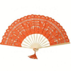 Abanicos Plegables de Plástico con Diseño de Dragón y Borlas, Bordado Chino de Alta Calidad, 27 cm de Largo, Recuerdo de Boda, Multicolor - Product Image 3