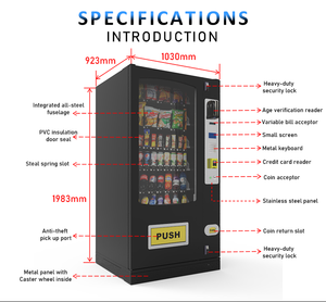 Máquina Expendedora Automática OEM para Alimentos y Bebidas, Distribuidor Automático para Tiendas de Conveniencia sin Personal en Europa - Product Image 6