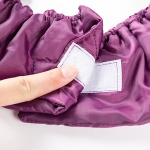 Gorros de ducha aislantes de doble capa, satinados, gruesos, impermeables para adultos, para uso sanitario, en negro, morado y rosa. - Product Image 4