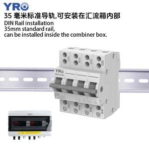Interruptor de Transferencia Manual de Doble Alimentación YRO 63A 4P Trifásico Tipo Riel DIN Interruptor de Desconexión CA Contactos Plateados - Product Image 4