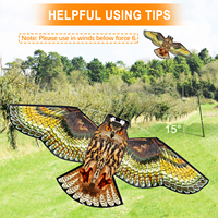 Cerf-volant répulsif simulateur d'aigle-faucon, à énergie éolienne, pour la protection des vergers, des fermes et des cultures, vente en gros
