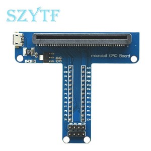 Rot/Blau T-Typ GPIO-Erweiterungs karte für die <span class=keywords><strong>Microbit</strong></span>-Entwicklung Micro-Bit-<span class=keywords><strong>Breadboard</strong></span>-Adapter platine mit Python-Kit - Product Image 2