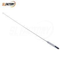 Antenne chromée durable pour moto, accessoires décoratifs, avec audio, confort et navigation, compatible avec Honda Goldwing GL1800 2001-2017