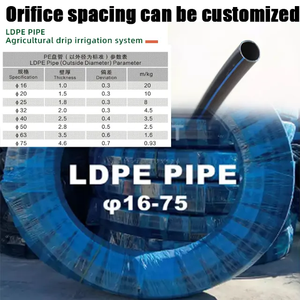 HYRT Factory price16 mm Ldpe pipa air tabung irigasi tetes plastik untuk rumah kaca pertanian sistem irigasi otomatis - Product Image 4