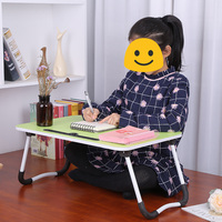 Easy-petites Tables d'étude portables en bois MDF, bureau pliable, lit, ordinateur Portable, Table, canapé, plateau à manger avec support de gobelets