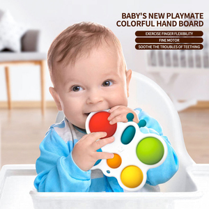 Silicone Simple Dimple Push Pop Bubble Fidget Sensoriel Animal Tortue Dentition En Appuyant Sur Bébé Jouets Pour Enfants - Product Image 2