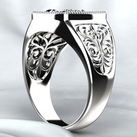 Bagues rétro exagérées gothique Punk Rock Punk Scorpion toxique Scorpion anneaux bijoux pour hommes époxy noir bague