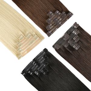 Extensions de cheveux 4C PU Lace Russian Straight Curly, double épaisseur, Yaki, cheveux humains naturels bruts, ondulations naturelles, Body Wave, trame invisible, à clipser - Product Image 1