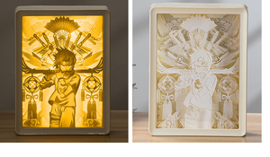 5 diseños Anime <span class=keywords><strong>Uzumaki</strong></span> lámpara de tallado de papel 3 tipos de patrón de luz marco caja de luz Sasuke USB Powered LED lámpara de sombra Interruptor táctil - Product Image 6