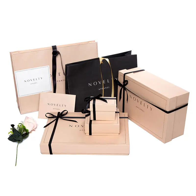 Luxus personalisierte glänzende individuell papier geschenk verpackung box großhandel