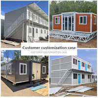 Oficina/Villa/Oficina en Contenedor Moderna y Transpirable de Lujo, Expandible, Prefabricada, de 20/40 Pies, con Panel Sándwich, 2 Dormitorios, Sala de Estar, Taller, Pequeña