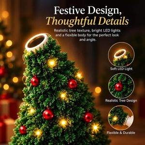 Christmas Tree <b>Light</b> Led Christmas <b>Projector</b> Creative Tree Design Santa Claus Pattern USB Port Powered Indoor Use for Gift Decor - Product Image 3