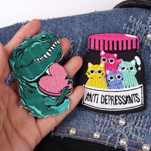 Wholesale Cartoon Animal Character Embroidery Iron on Patch Custom High Quality Embroidered Logo Patches for Clothing <b>Hats</b> <b>Bags</b> - Product Image 4