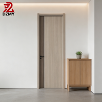 Pintu Kayu Modern Ukuran Khusus untuk Proyek Konstruksi Rumah Villa Apartemen Desain Interior Pemasok Pintu Kayu
