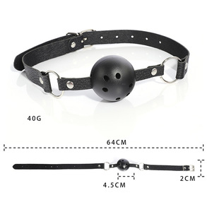 Vente en gros d'équipement de bondage BDSM pour adultes, 7 ensembles de masques pour les yeux pour hommes et femmes, fouet à boule buccale, sangle de retenue des pieds en cuir, jouets sexuels - Product Image 6
