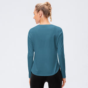 T-Shirt de Protection solaire SPF à manches longues pour femmes, chemises à séchage rapide, hauts de course de <span class=keywords><strong>randonnée</strong></span> en plein air - Product Image 4