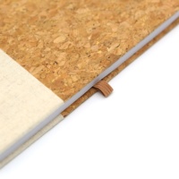 Cork PU Cover Notebook Kunden spezifische Class mate School Quer linie Papier Notizbuch B6 Umwelt freundliche Holz Leder Promotion Edith