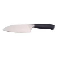 Couteau de chef de cuisine en métal professionnel de 5 pouces avec poignée noire forgée couperet tranchant pour trancher la viande couteau de pêche de style serbe