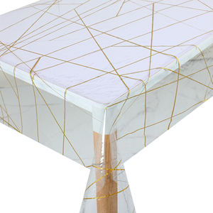 Ventes directes des fabricants de nappes en PVC avec fleurs à clip en or et en argent - Product Image 1