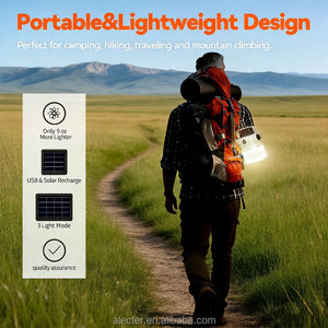 Linterna Solar de Emergencia para Camping, Recargable, Doble Carga USB-C, Pantalla, 3 Modos de Iluminación, IP65 Impermeable, Ligera - Product Image 5