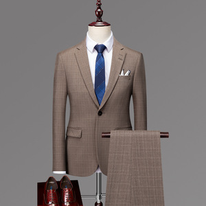 <span class=keywords><strong>Costume</strong></span> de marié pour <span class=keywords><strong>homme</strong></span>, trois pièces, robe de mariage, coupe ajustée, décontracté chic, tenue formelle, <span class=keywords><strong>costume</strong></span> écossais britannique pour <span class=keywords><strong>homme</strong></span> - Product Image 1