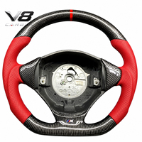 Volant en fibre de carbone véritable V8carbon pour B8 E36, accessoires de voiture, pièces automobiles, modification, style sport racing, personnalisé