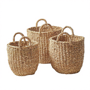 Cesta de Almacenamiento Plegable Rectangular de Seagrass Tejida a Mano, Ecológica, de Calidad Premium, Tamaños Personalizables, Decoración Moderna para el Hogar, Venta al Por Mayor - Product Image 4