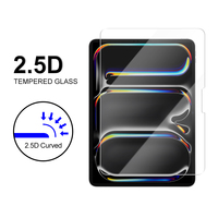 Pour iPad Pro 11 12.9 13 pouces 2024 Protecteur d'écran en verre trempé pour iPad Air 5 4 3 2 1 7e 8e 9e 10.2 Mini 6 9.7 Film de verre
