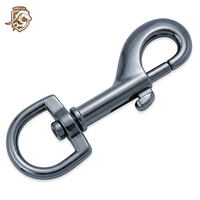 HORSE LOVE 19*83mm 102174 Mousqueton pivotant en zinc, style simple, couleur et design personnalisés