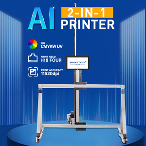 Imprimante à jet d'encre UV 2 <span class=keywords><strong>en</strong></span> 1 pour mur et sol Imprimante murale 3D CMJN + W 5 couleurs à <span class=keywords><strong>effet</strong></span> 3D, état neuf - Product Image 5