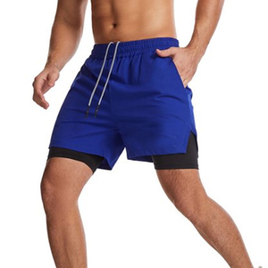 Pantalones Cortos de Doble Capa de Secado Rápido, Elásticos y Transpirables, 2 en 1, para Correr, Gimnasio, Entrenamiento, con Forro Interior Negro, Ropa Deportiva para Adultos - Product Image 6